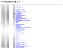 Tablet Screenshot of kleanairtech.com